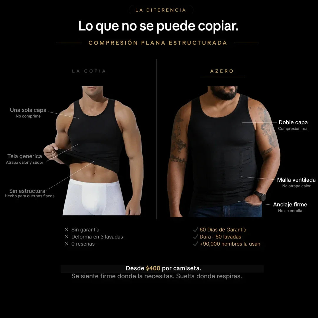Camiseta ShapeFit Men – Define tu silueta bajo cualquier camisa