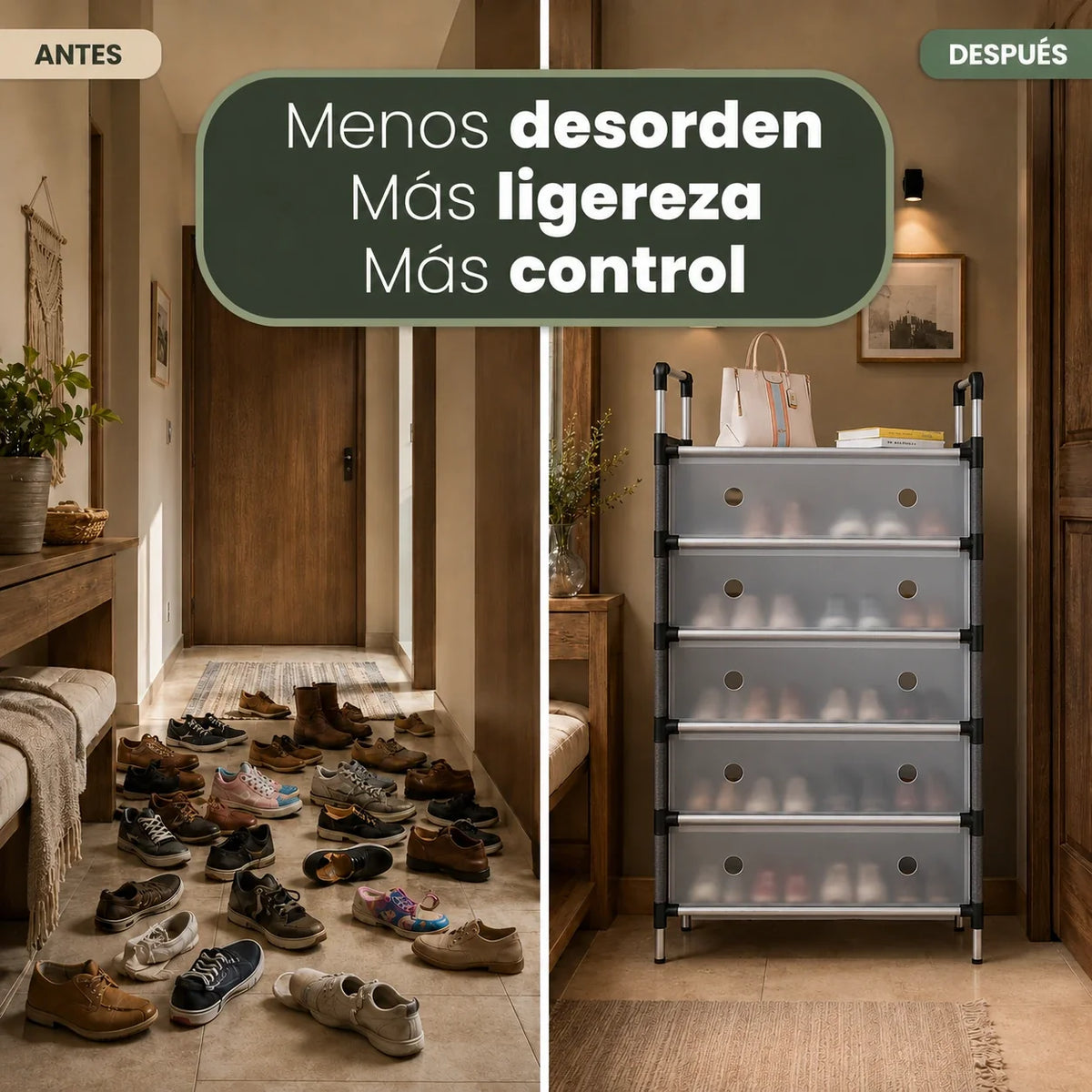 SmartOrganizer: Organizador de Zapatos de 6 Niveles Práctico y Resistente