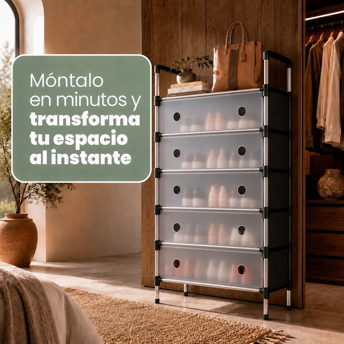 SmartOrganizer: Organizador de Zapatos de 6 Niveles Práctico y Resistente