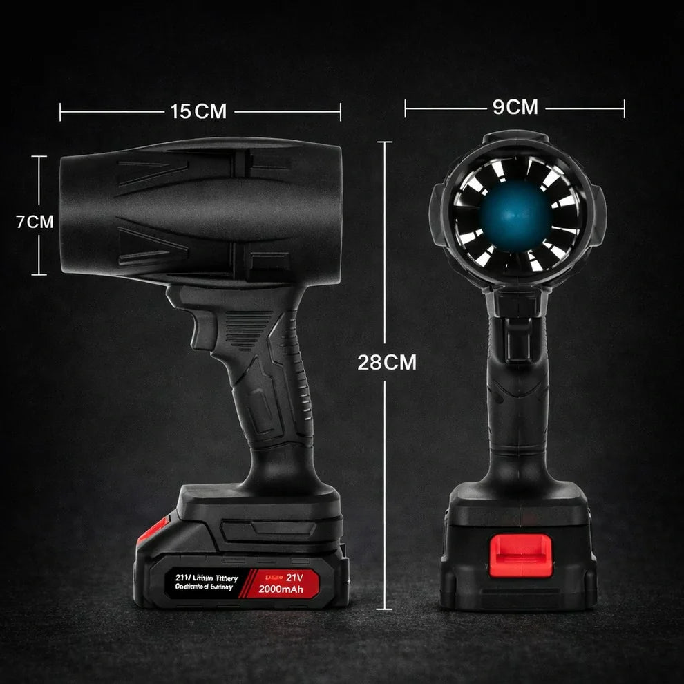 TurboBlow Max Soplador de Aire 1500W con Batería Recargable