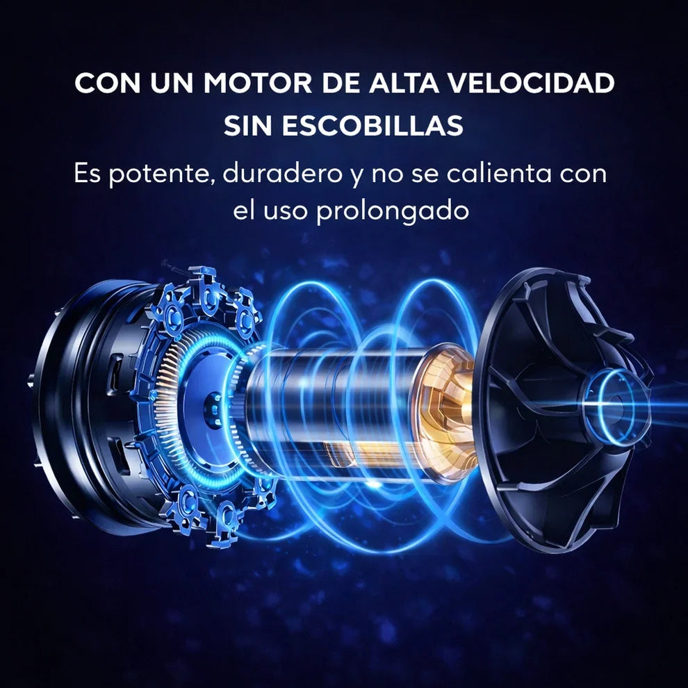 TurboBlow Max Soplador de Aire 1500W con Batería Recargable