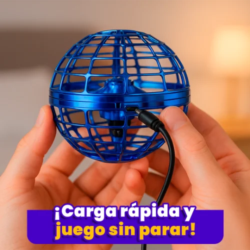 TurboSpin - Juguete Volador Giratorio con Luces - Colores Surtidos